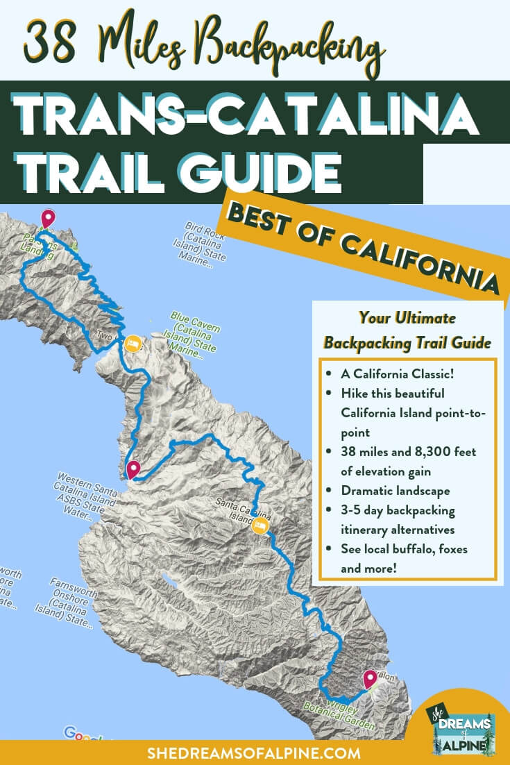 Ultimate Guide to Backpacking Trans-Catalina Trail Catalina Island California