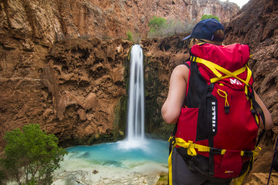 The Havasu Falls trail makes an excellent beginner backpacking trail.