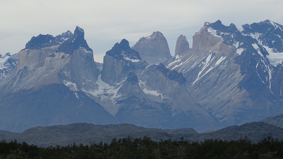 The breathtaking Patagonia Mountains in Torres Del Paine