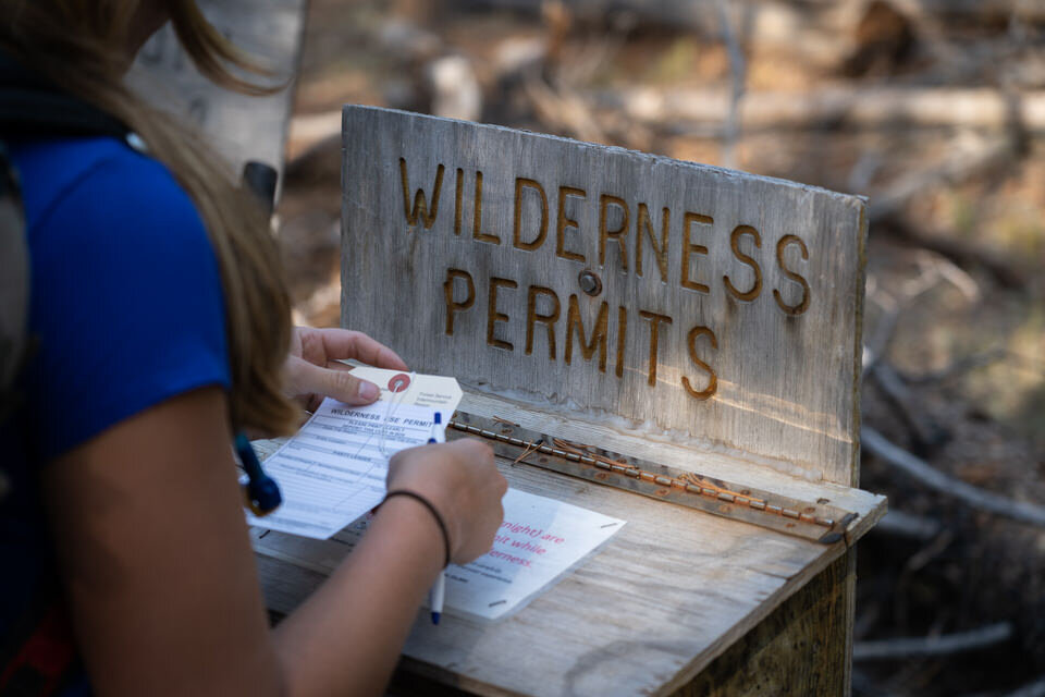 Wilderness permits for Alice Lake
