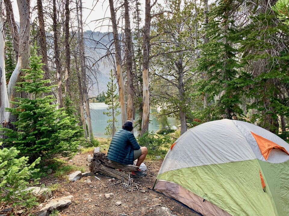 Camping at Twin Lakes along the Alice Lake Loop