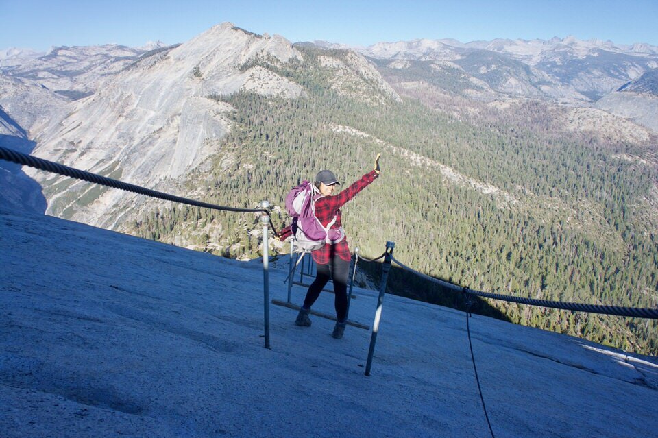 Getting to the top of Half Dome is an exciting experience!