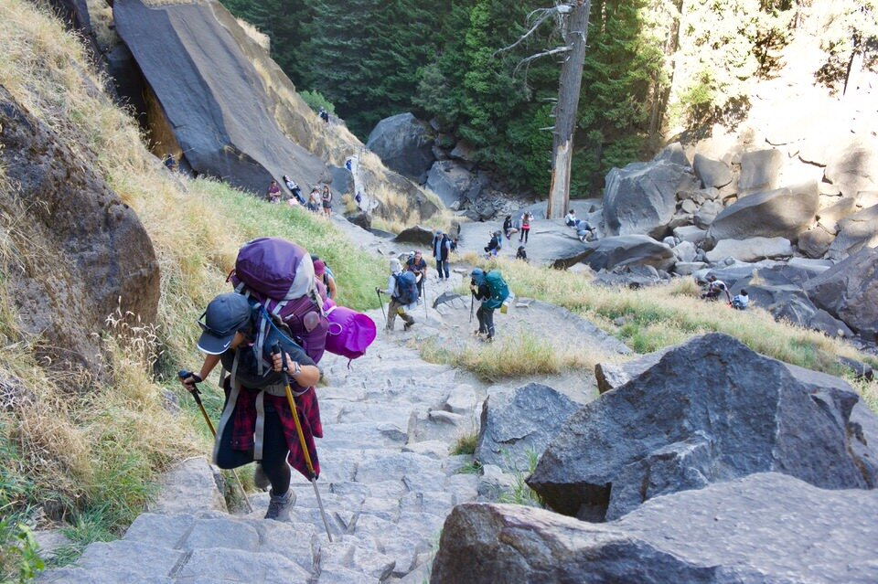 You’ll want to grab a Yosemite Wilderness permit and “add on” Half Dome in order to backpack Half Dome.