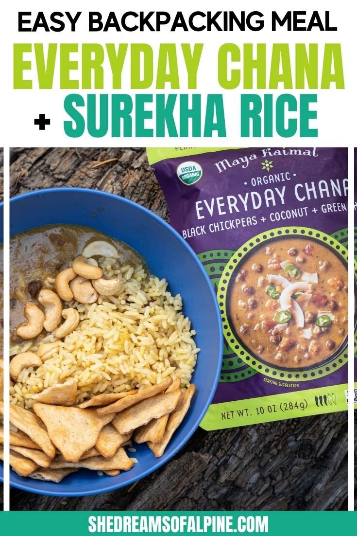 Backpacking Recipe: Everyday Chana with Surekha Rice and Cashews