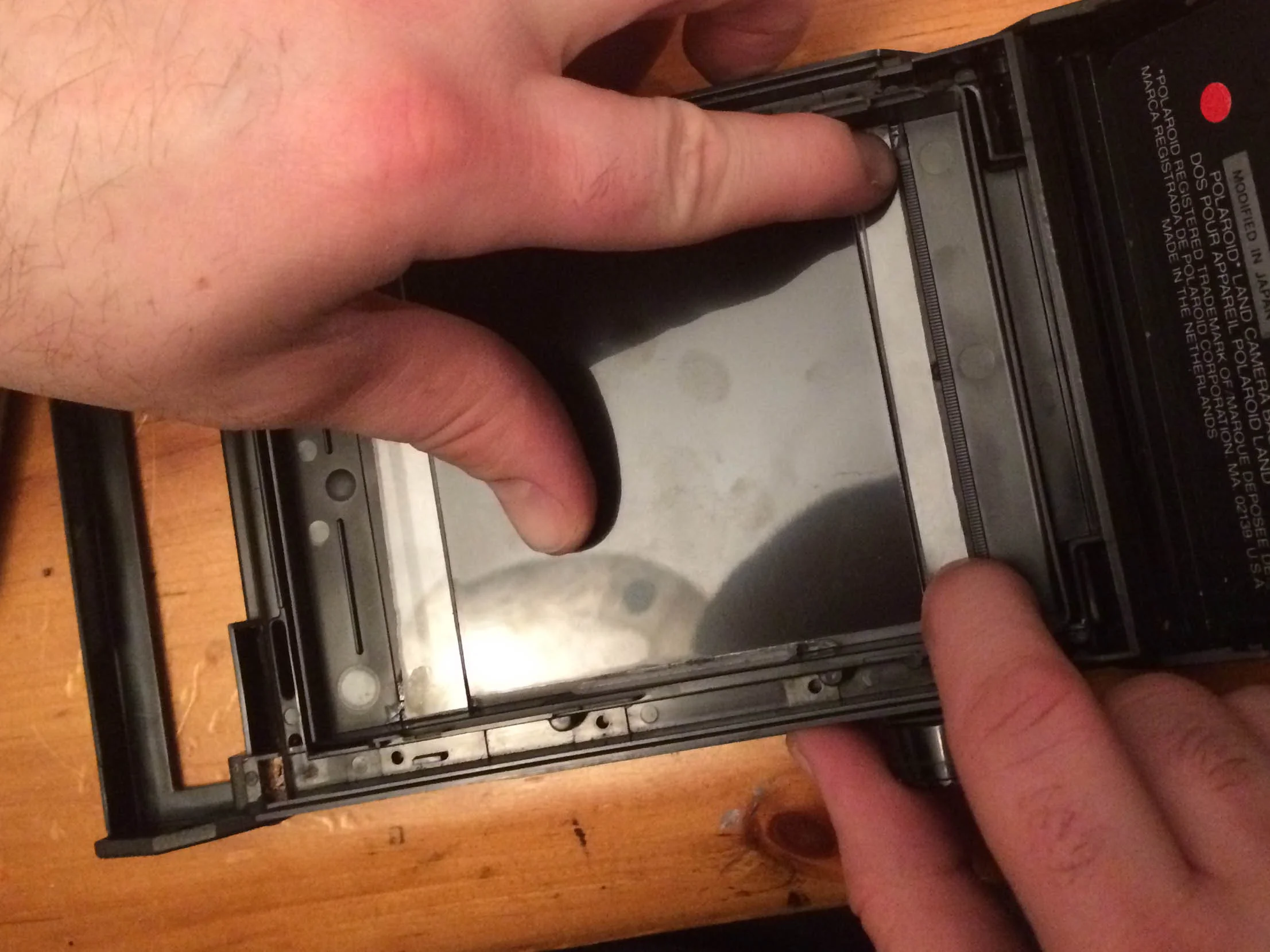 Before adhering the third and fourth piece of Lexan, use your plate as a template. You will want to make sure that there is some wiggle room so pull the fourth strip out just a bit after applying the Weld-On.