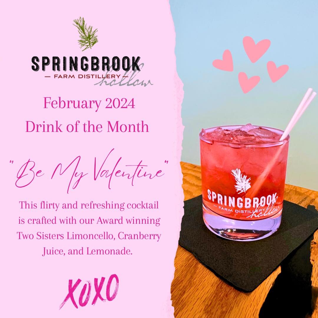 Happy February, don&rsquo;t wait until the 14th to find yourself a Valentine! If you can&rsquo;t find one, don&rsquo;t worry- come be ours with our new Drink of the month&hellip;. 🩷Be My Valentine🩷

Available all month long at our new Tasting Room!