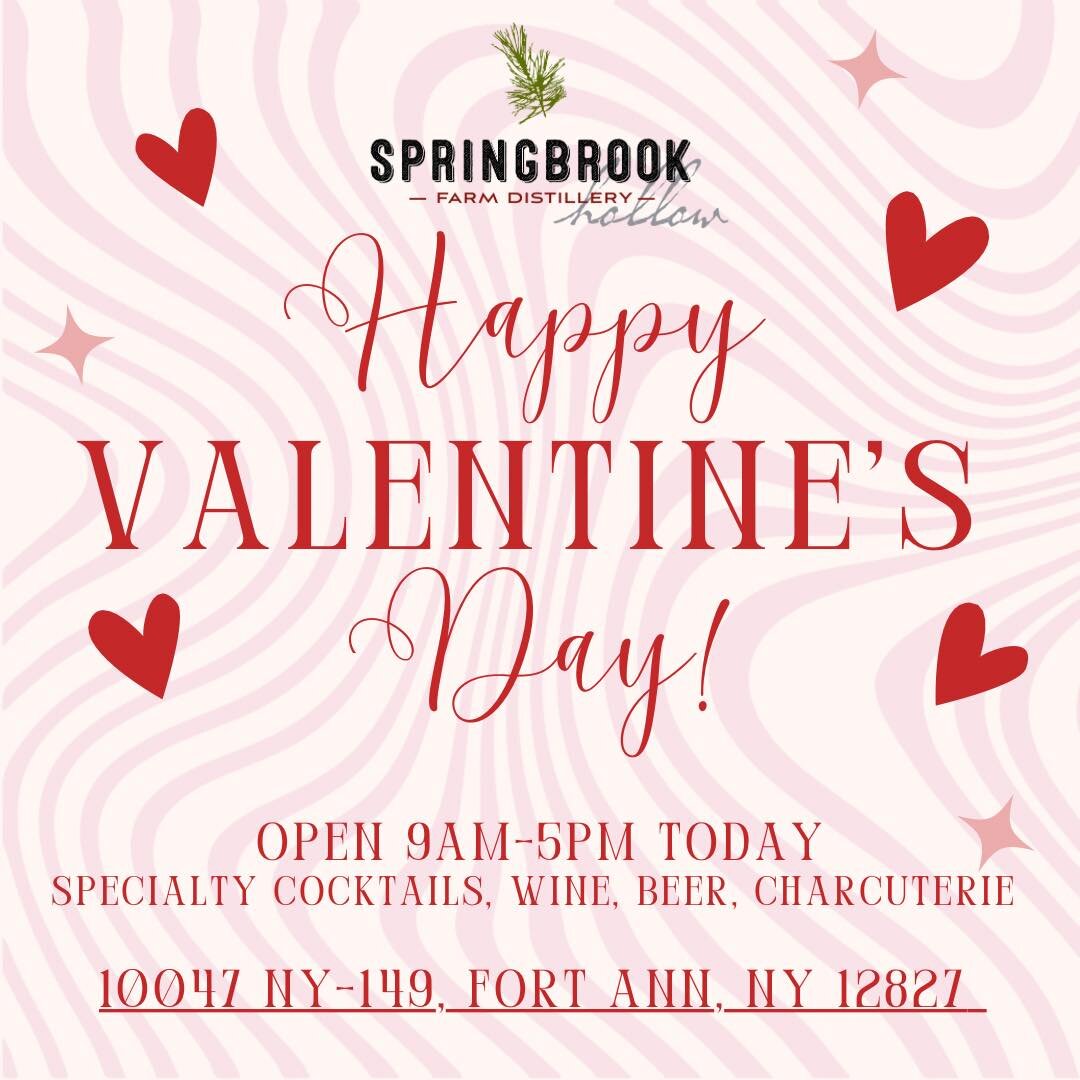 🩷Happy Valentine&rsquo;s Day! 🩷

No matter if you&rsquo;re spending the day with loved ones, friends, or even by yourself- our friendly staff and delicious cocktails will leave you feeling loved! So stop by and let us make you a drink! 

🌸Open 9am