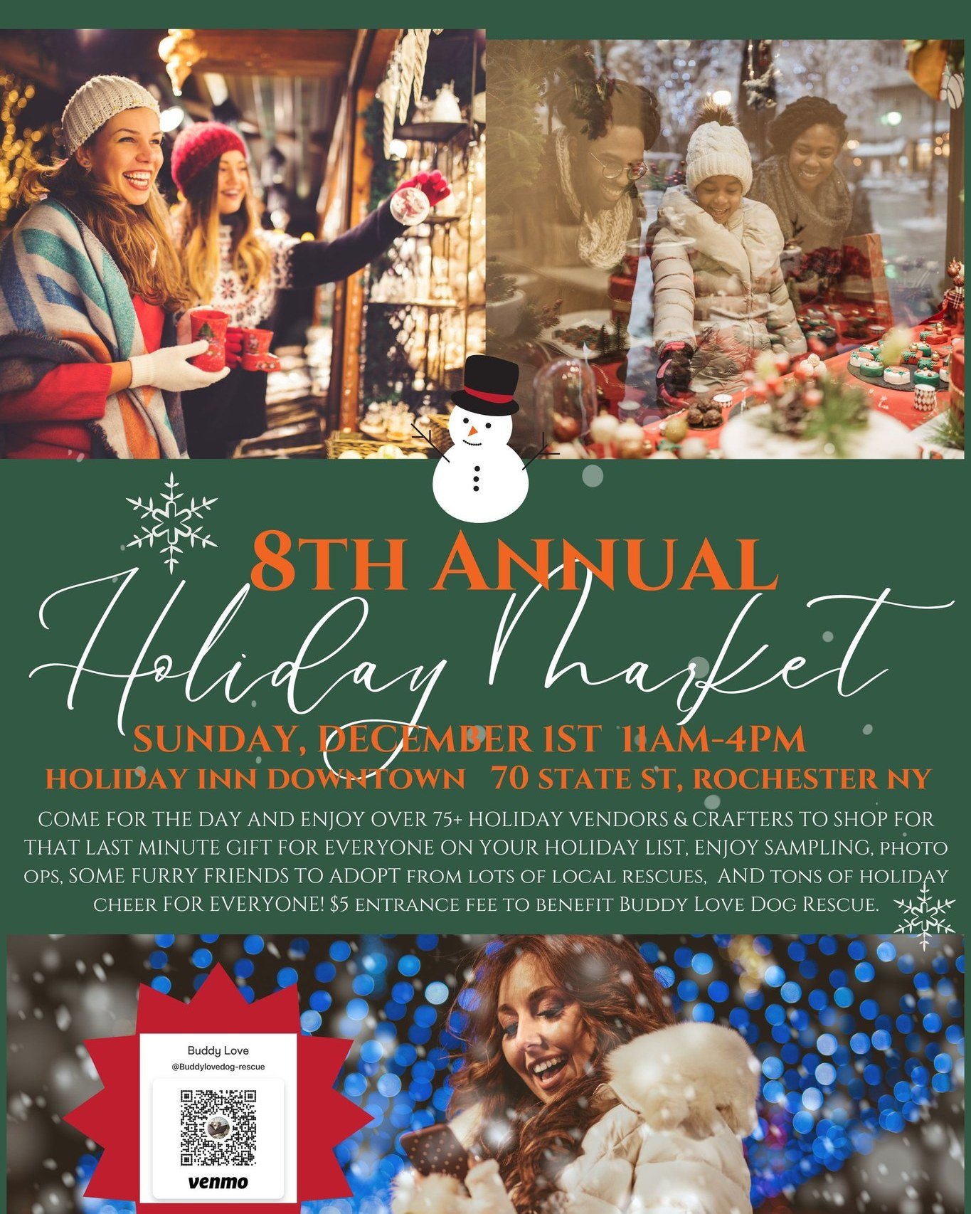 Looking forward to the 8th annual holiday market in Rochester today! We will be there from 11-4 PM! Details: https://www.facebook.com/share/RJa8qNjBFPj4RSLA/