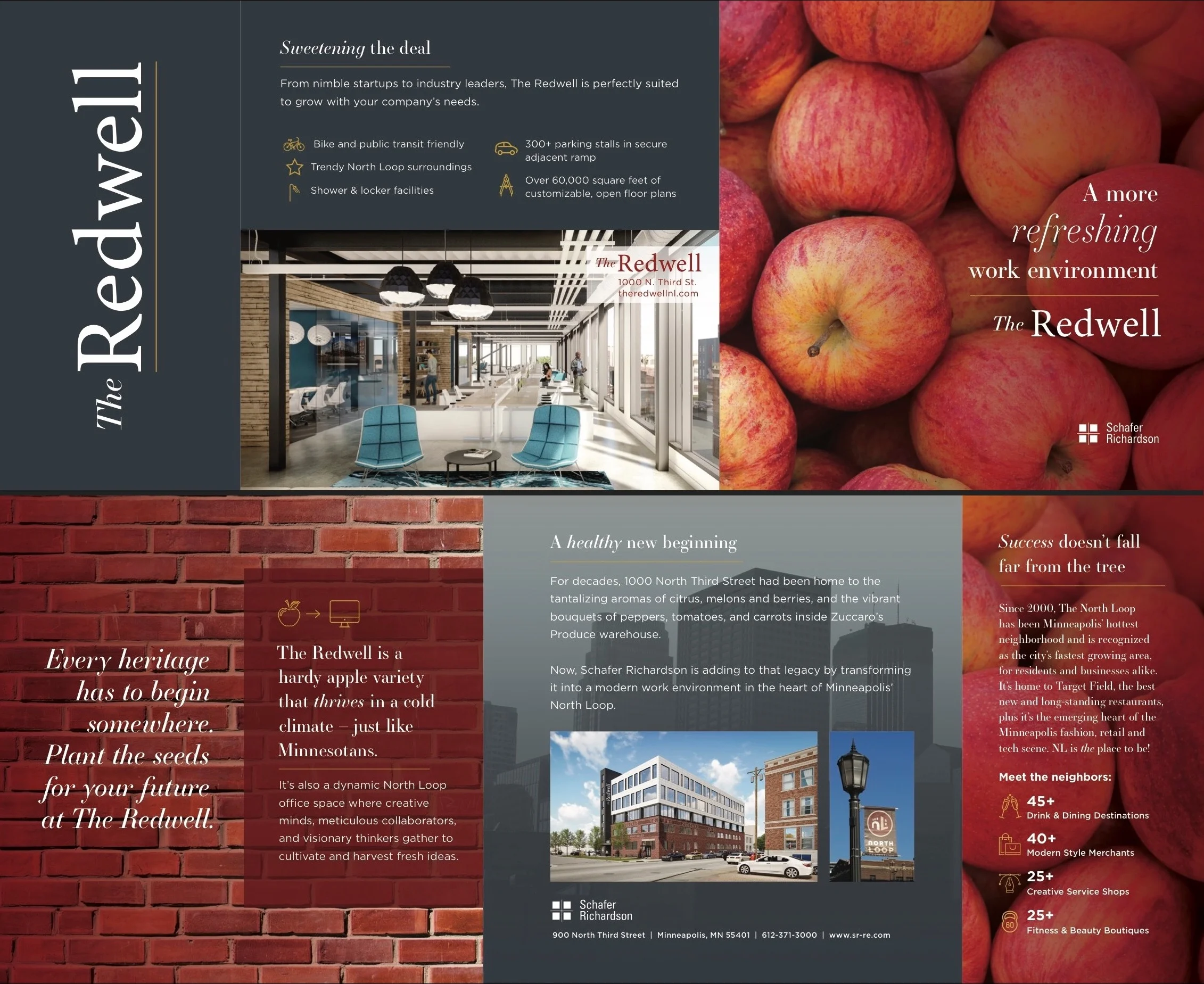 Redwell office development brochure | Peter Hill Design