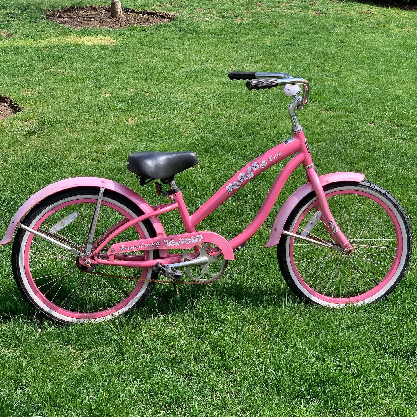 Essayists: There is something poetic (or essayistic?) about a pink bicycle with a vivid green backdrop. I found this shot on my camera roll and felt a tingle of inspiration! Check out YOUR camera roll for essay ideas! #inspiration #pink #green #pinko