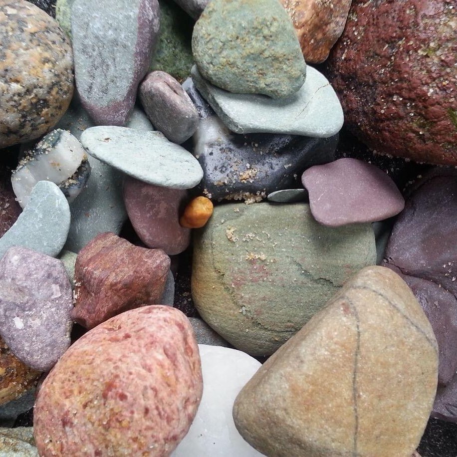 Essayists: Collections are symbols of our joys and attachments. They represent some aspect of who we are and what we care about. In jars and dishes around my house I have stones, pebbles, and shells from every beach I&rsquo;ve ever visited. This phot