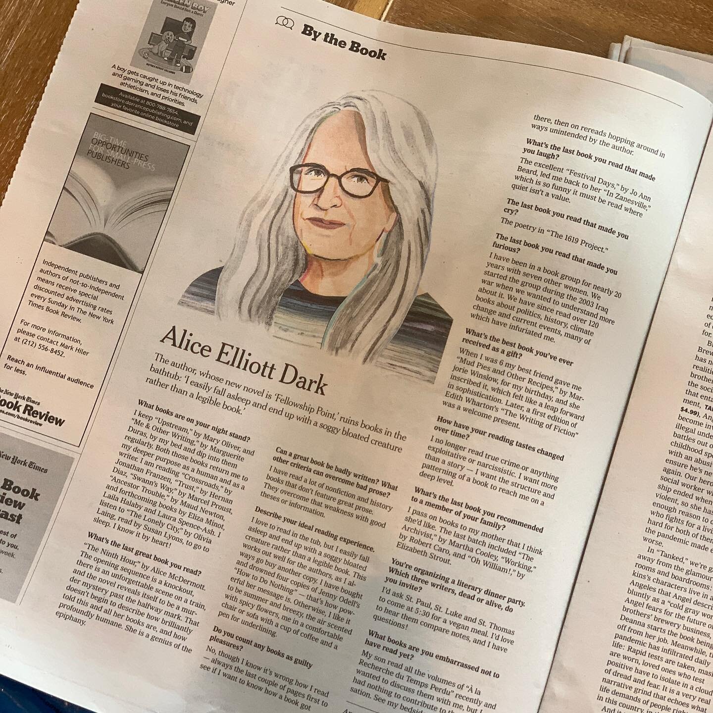 Hello again, essayists! See Page 6 of this week&rsquo;s @nytbooks! I mean, my @goodreads btr list runneth over!!! Congratulations, @aliceelliottdark, my friend, neighbor, teacher, and Pennsylvania cousin! I don&rsquo;t think I&rsquo;ve ever looked fo