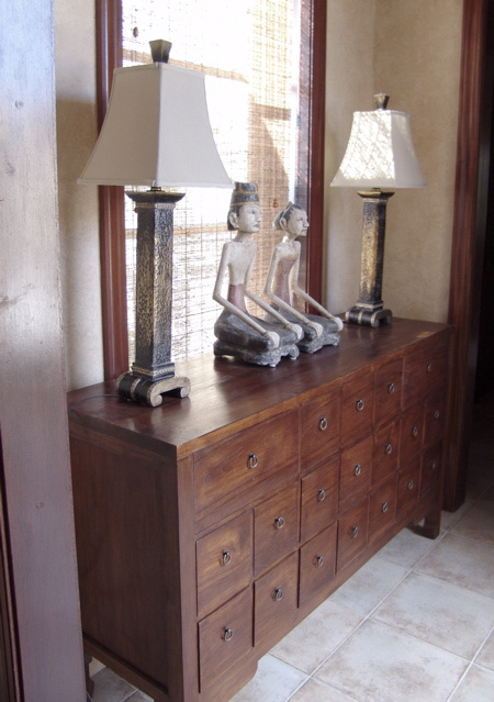  Entrance Foyer to Suite #1. Furniture custom-designed by owner. 