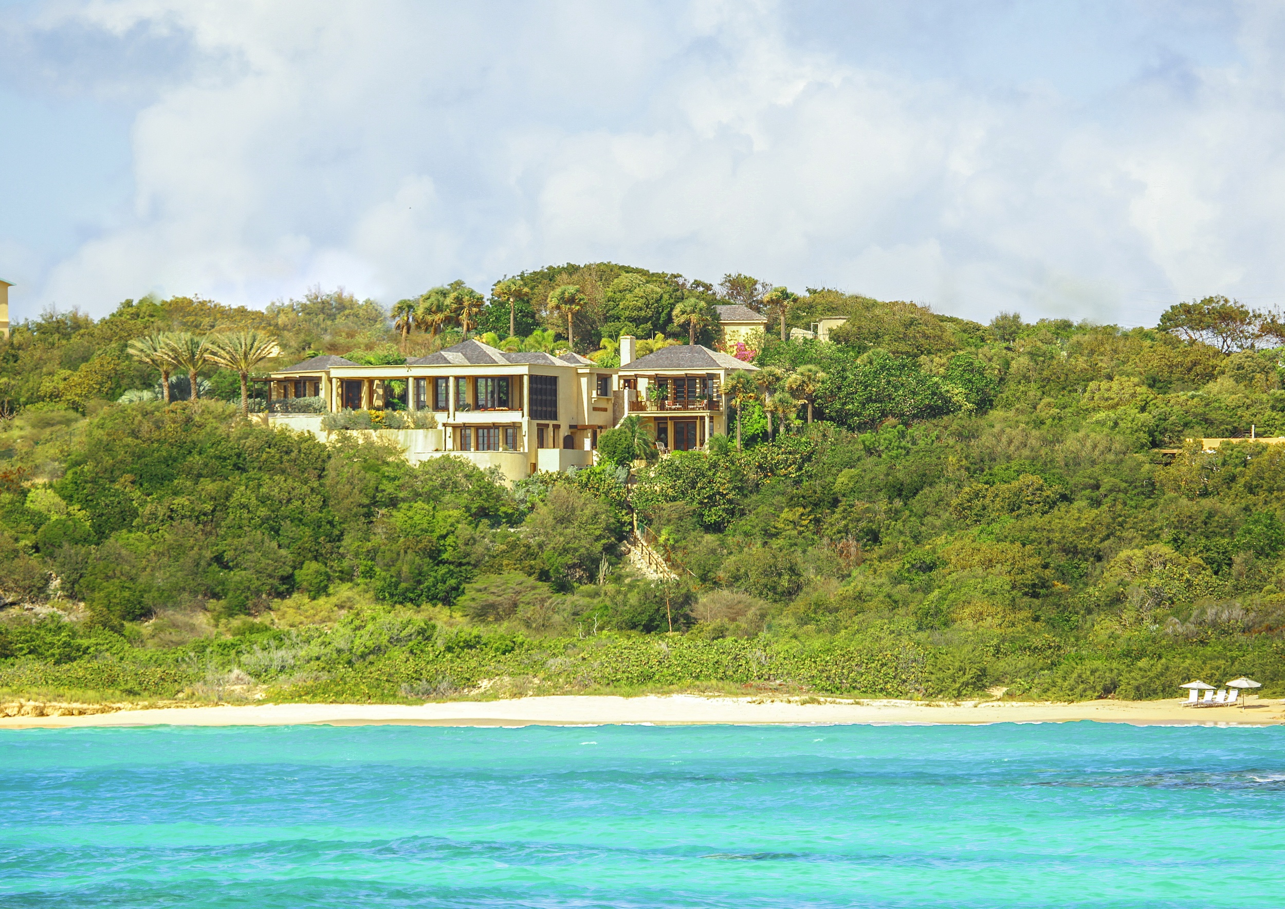  View of the Bird of Paradise from across the bay. 