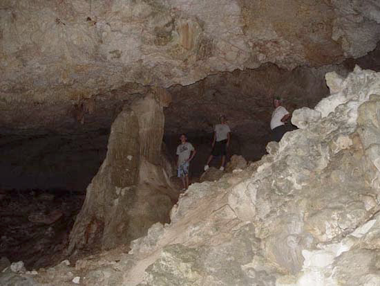  Exploring the Arawak caves 
