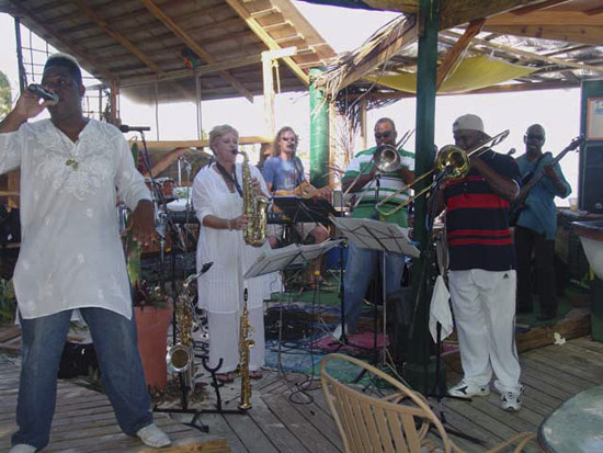  One White Chick band from St. Maarten at The Dune Preserve 