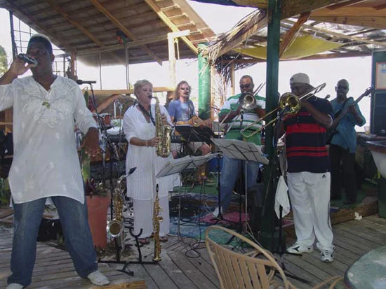 One White Chick band from St. Maarten at The Dune Preserve