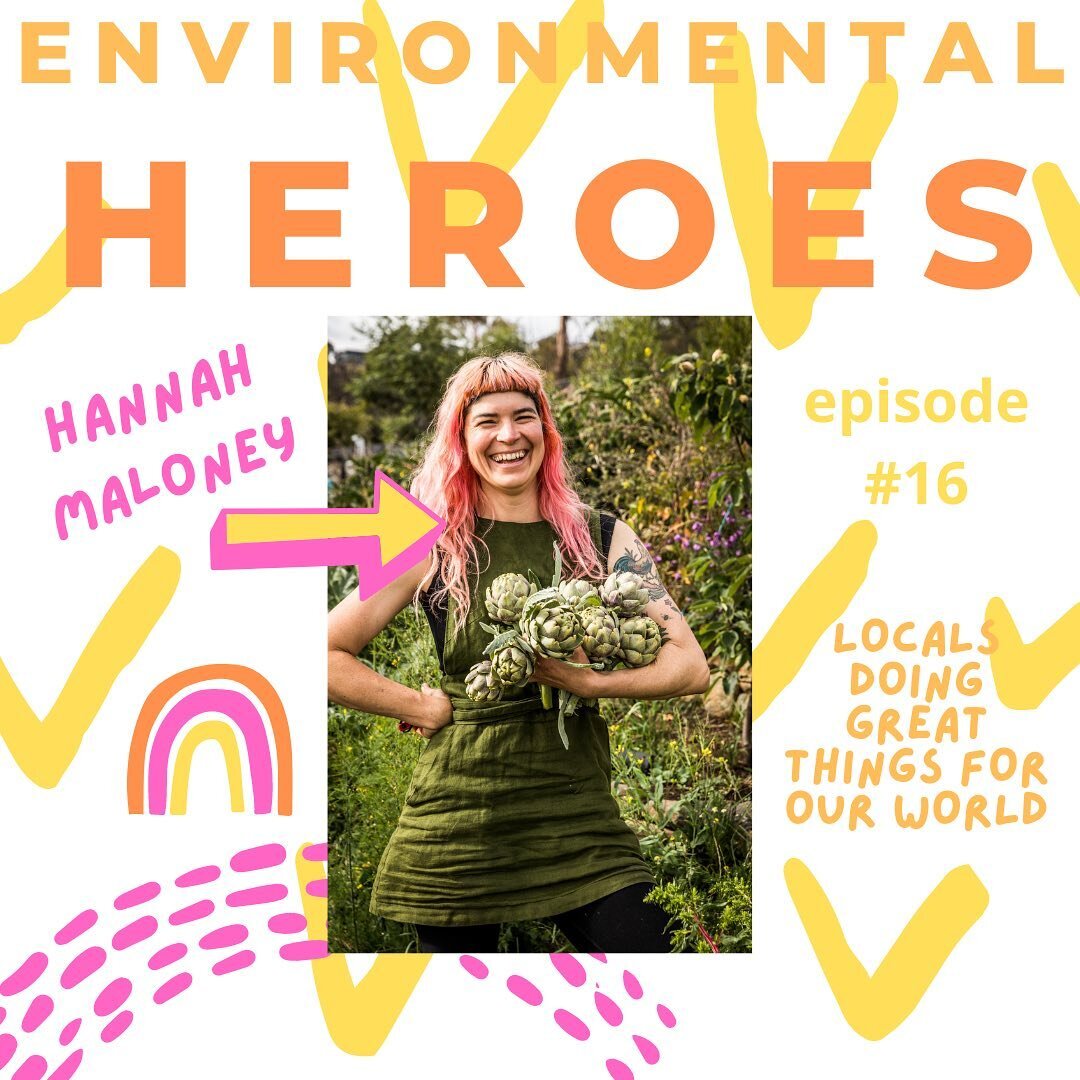 Latest Local Environmental Heroes is out now! If you, like me, are feeling a little sad today and are lying on your couch under your doona as the rain falls down then this is what you should be listening to. @goodlife_permaculture Hannah Maloney is a