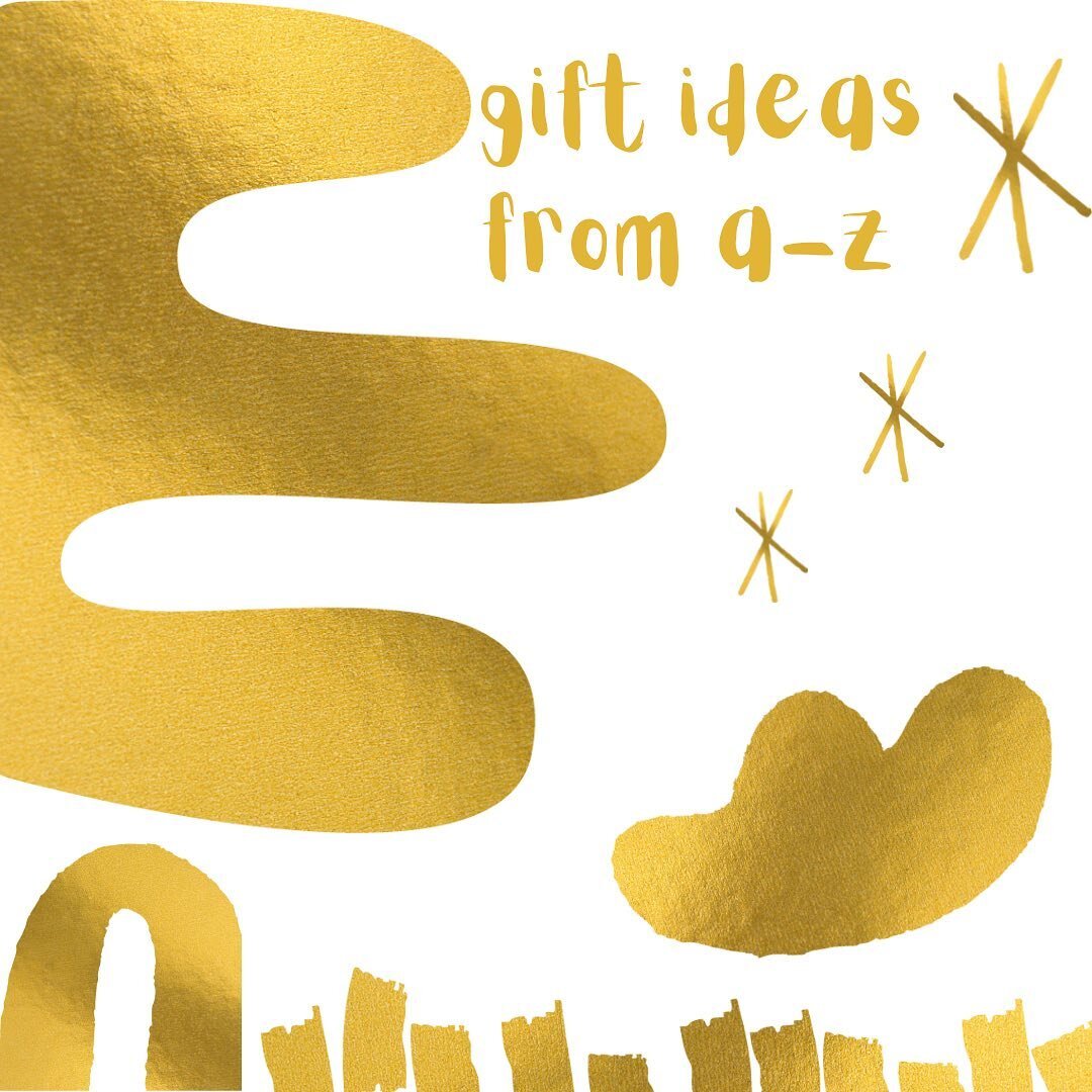 I thought I would make a semi sustainability themed gift guide this morning! Poster almost done and here is a sneak peak at what&rsquo;s in it! #giftgiving #givewell #grateful