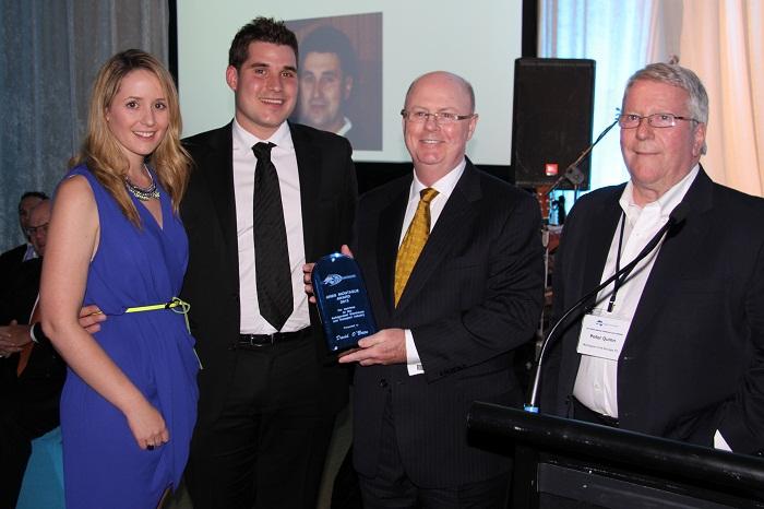 David is pictured above (second from right) receiving the Greg Montague Award with, from left to right, Crystal Montague (Communications and Brand Manager, Montague Group), Andrew Montague (Human Resource Manager, Montague Group) and Peter Quinn (previously Director Montague Group and Immediate Past Chairman RWTA).