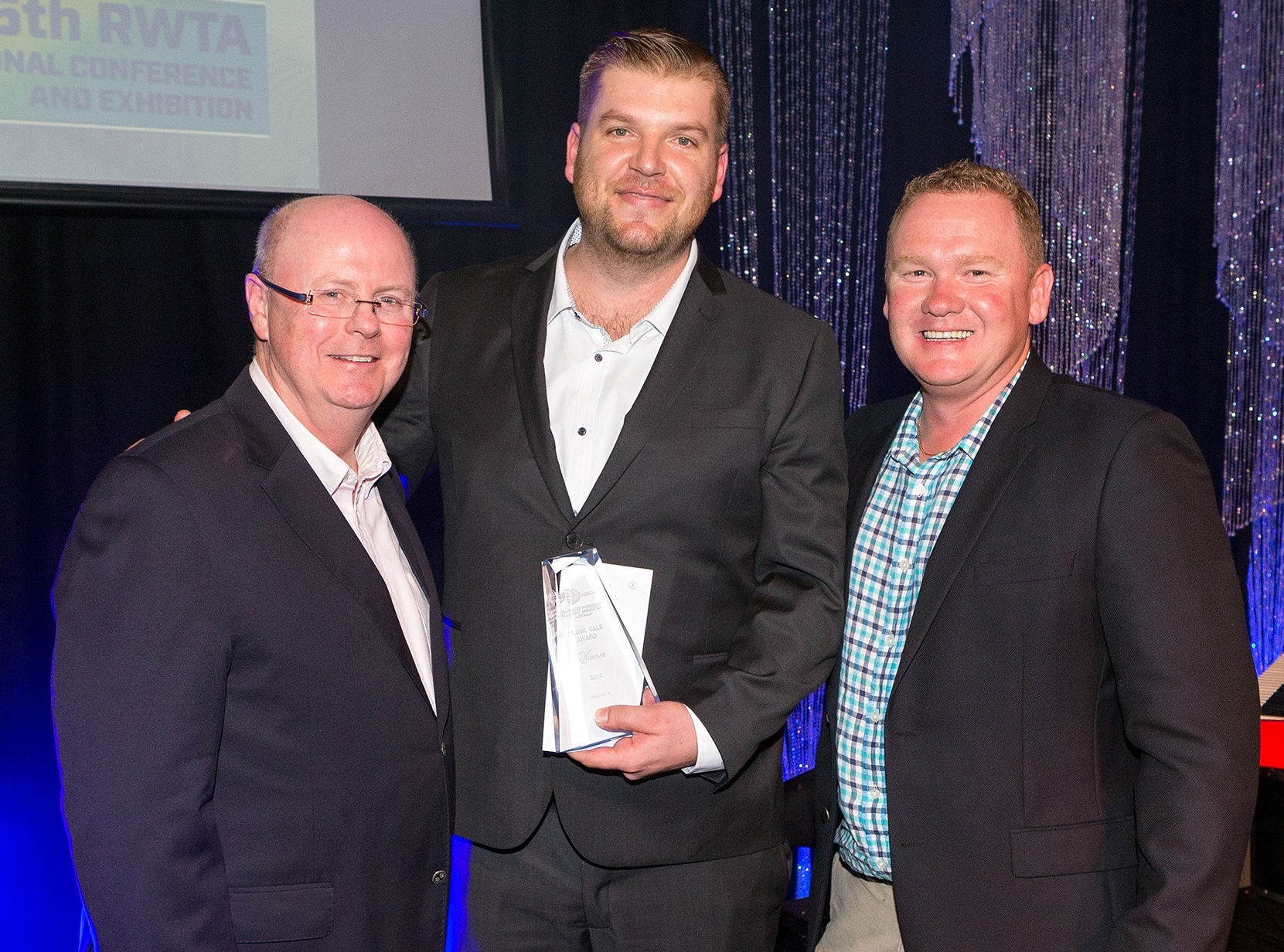Pictured above (from left to right): David O’Brien (RWTA Chairman), Graeme Lee (Polar Fresh Cold Chain Services) and Shannon Porter (CEO – Retracom Contracting Pty Ltd)