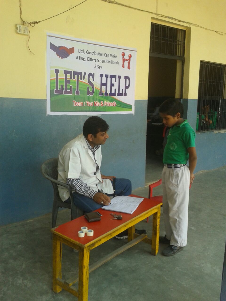 We provided Ali with a medical check up, as he has never seen the doctor. He has an older brother who is in the Indian army.