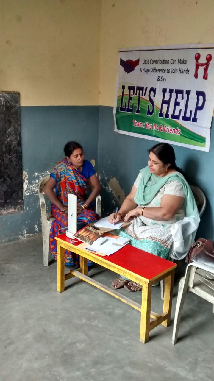 Resham is 62 years old and has been having violent coughing spasms. She has an upper respiratory infection and requires antibiotics. She loves to sow and made the dress that she is wearing in this picture.