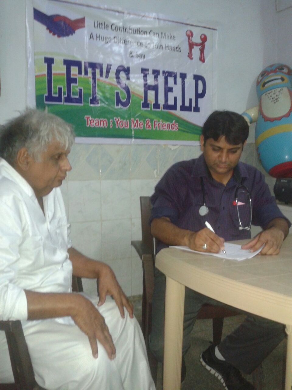 This is Mohit. He has weakness in his left arm due to a stroke that went undiagnosed and untreated. Physical therapy will help him regain strength in his arm.