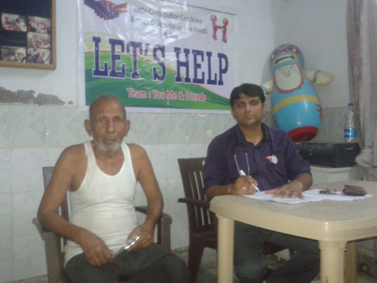 This is Nirmal. He is 72 years old and has osteoporosis. Multivitamins and muscle and joint ointment will help him.