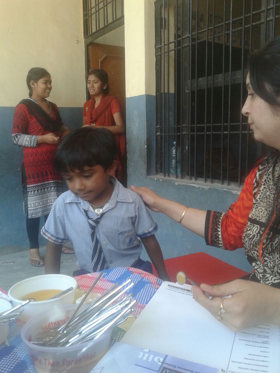 Meet Dhanjay. He is 6 years old. His laugh was one of our favorite parts of the camp.