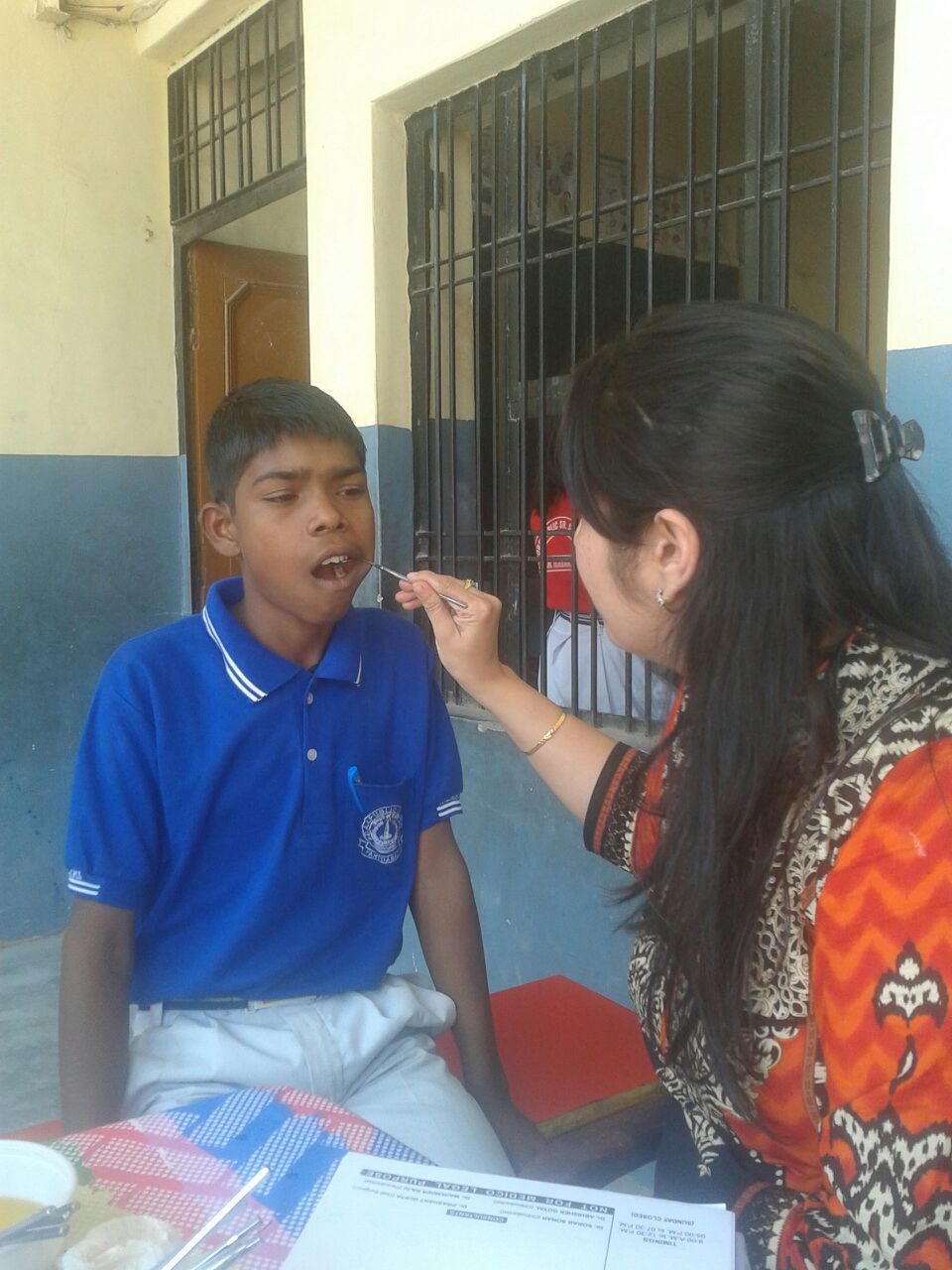 Gabir is 12 years old. His favorite subject is English.