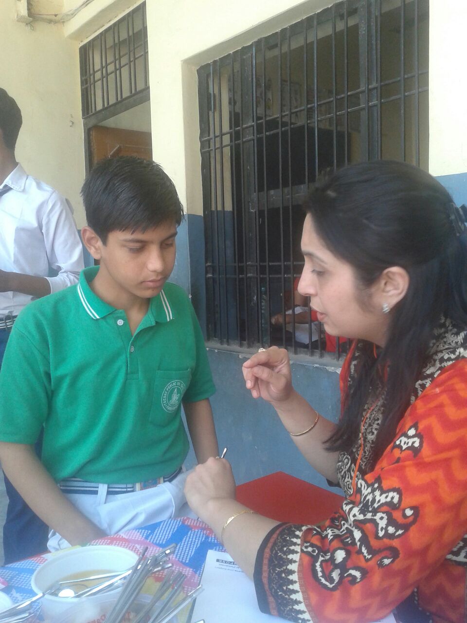 Meet Namya. He is 12 years old. His favorite subject is science. He wants to be a doctor when he grows up.