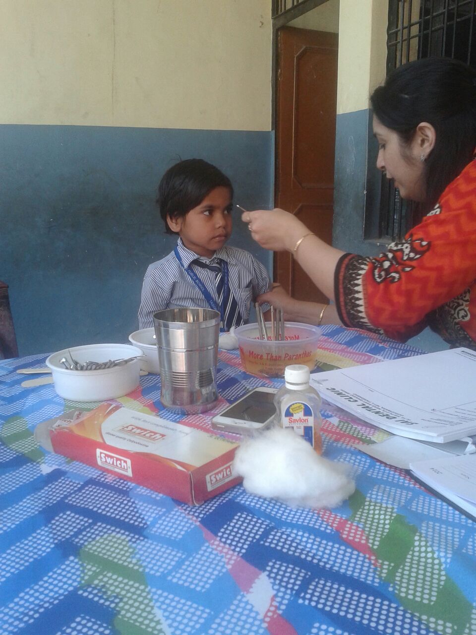 Meet Hanisha. She is 5 years old. This was her first visit with a dentist. 