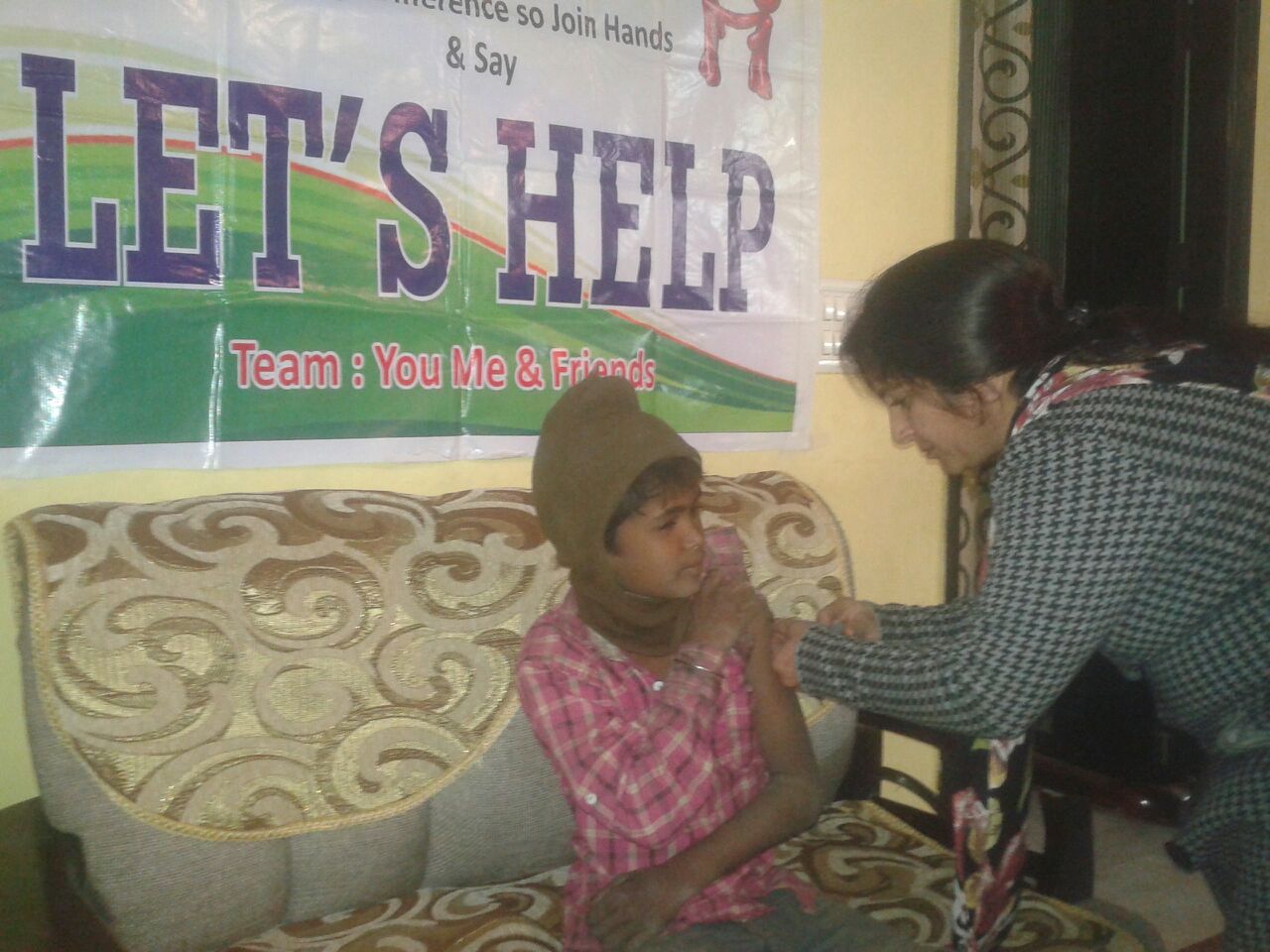 Sachish is 5 years old. He is the first in his family to receive vaccinations. 