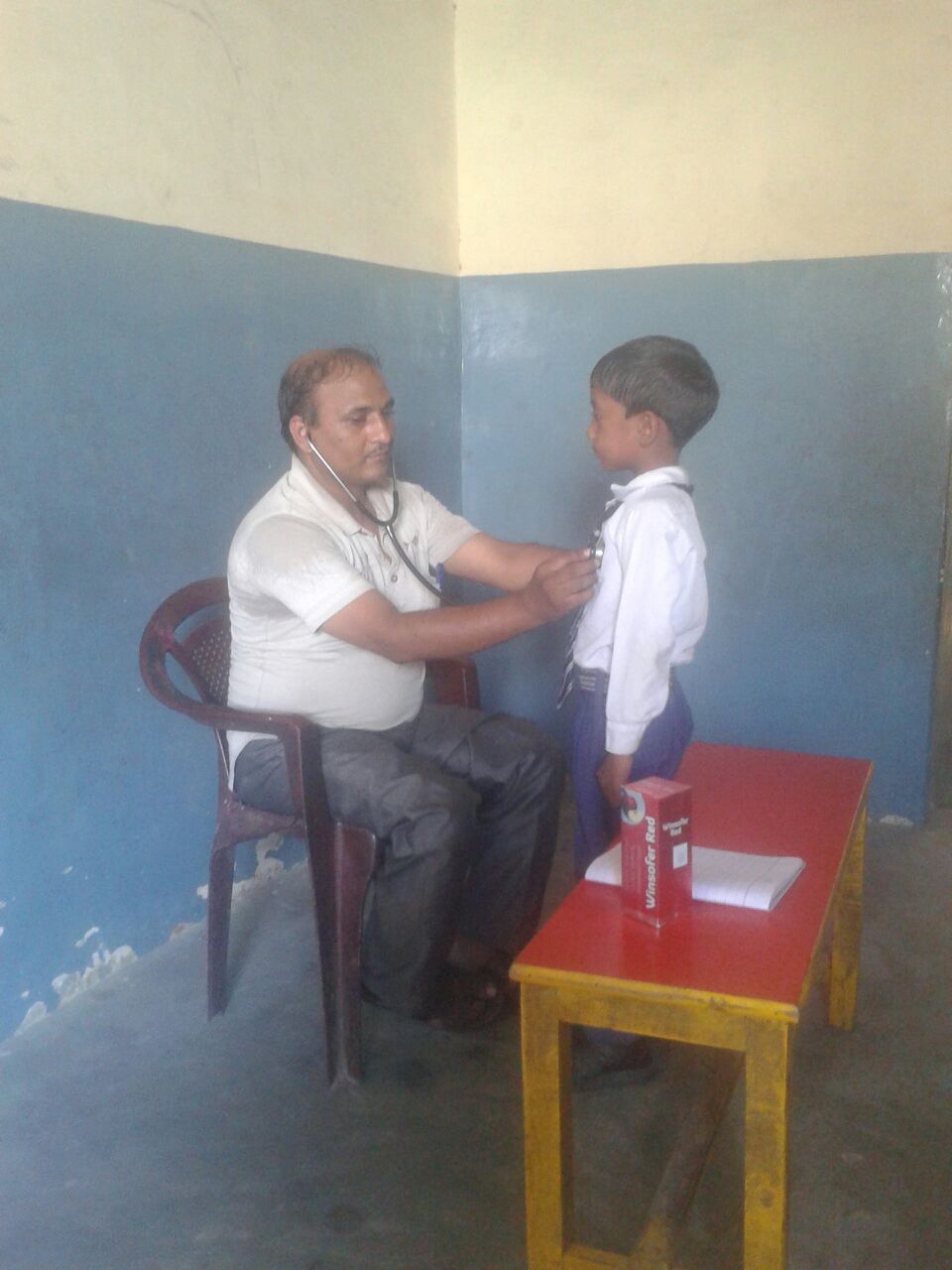 This is Kanish. He is 5 years old and wants to be a doctor when he grows up. He has never received his vaccinations.