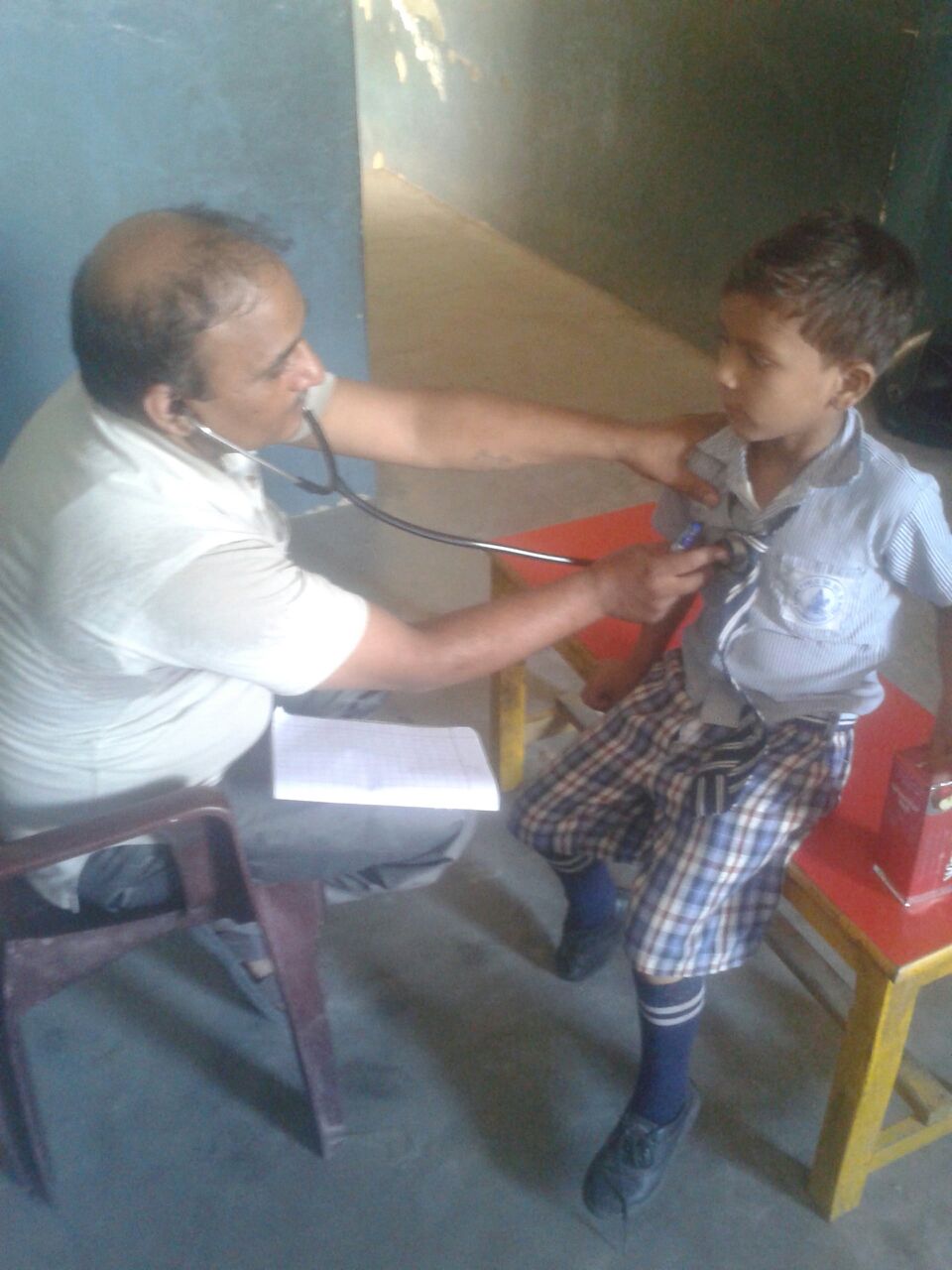 Ankur is 7 years old. He suffered an infection when he was a small child that left his right leg stiff. As a result, he cannot run and has difficulty playing with his friends. He requires corrective surgery.