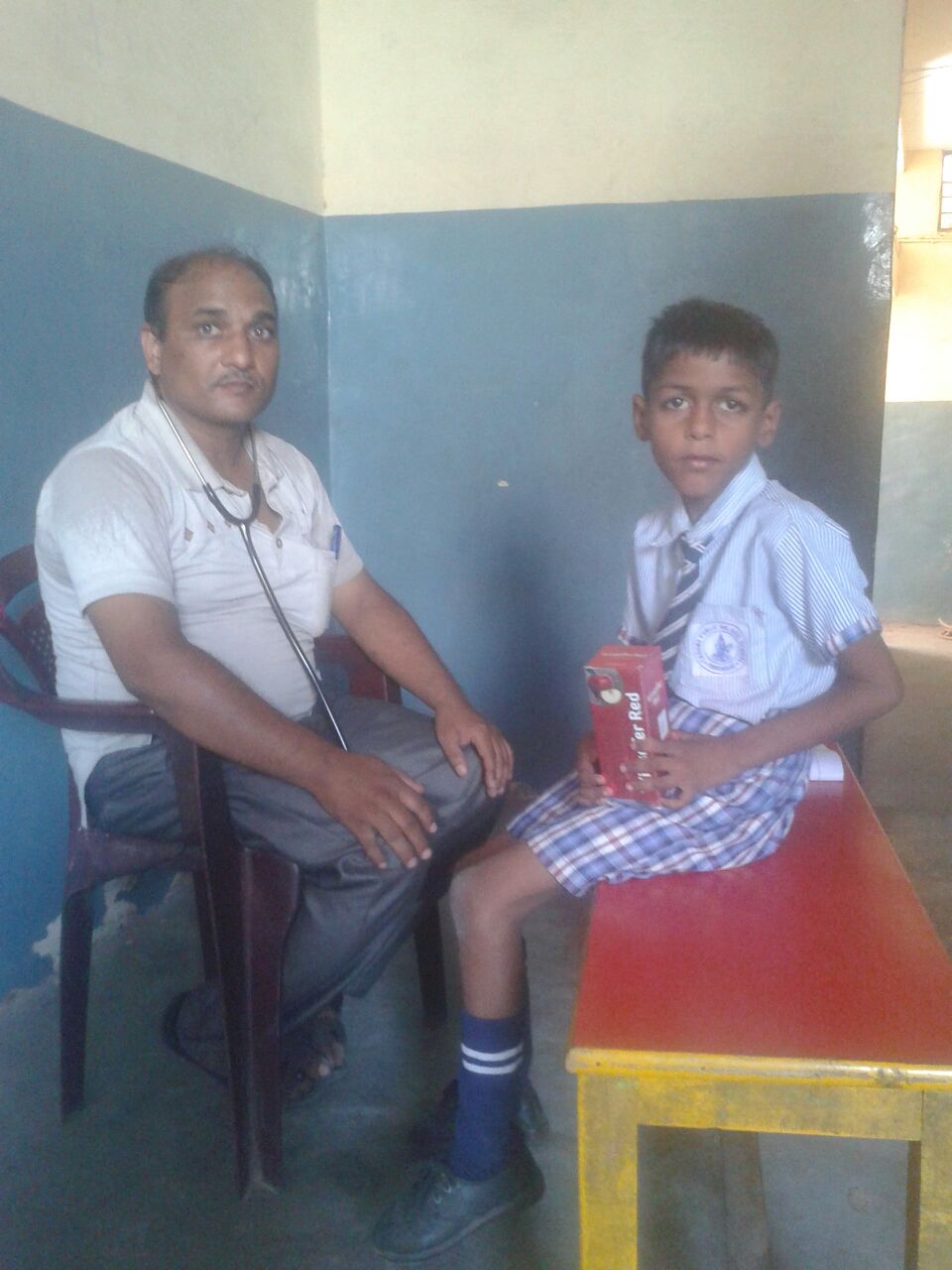 Kassim is 7 years old. He received a general health checkup.
