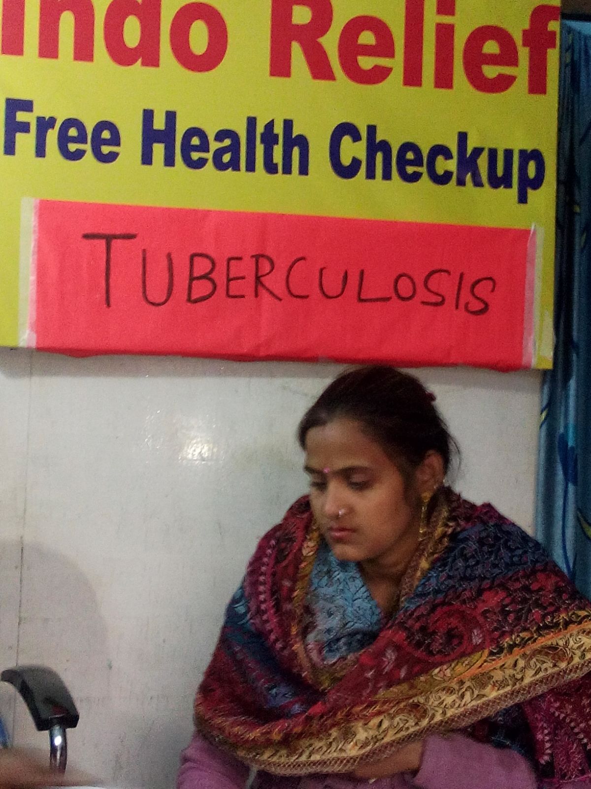 This is Eta. She had tuberculosis last year and was treated for 9 months. A chest x-ray and sputum culture confirmed that she has tuberculosis again. 