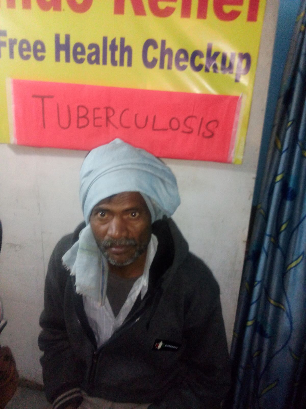 This is Hirendra. He is 67 years old. He has had tuberculosis once before. He was treated for it and cured of it. We performed a sputum culture and the results were positive for tuberculosis one week later. 
