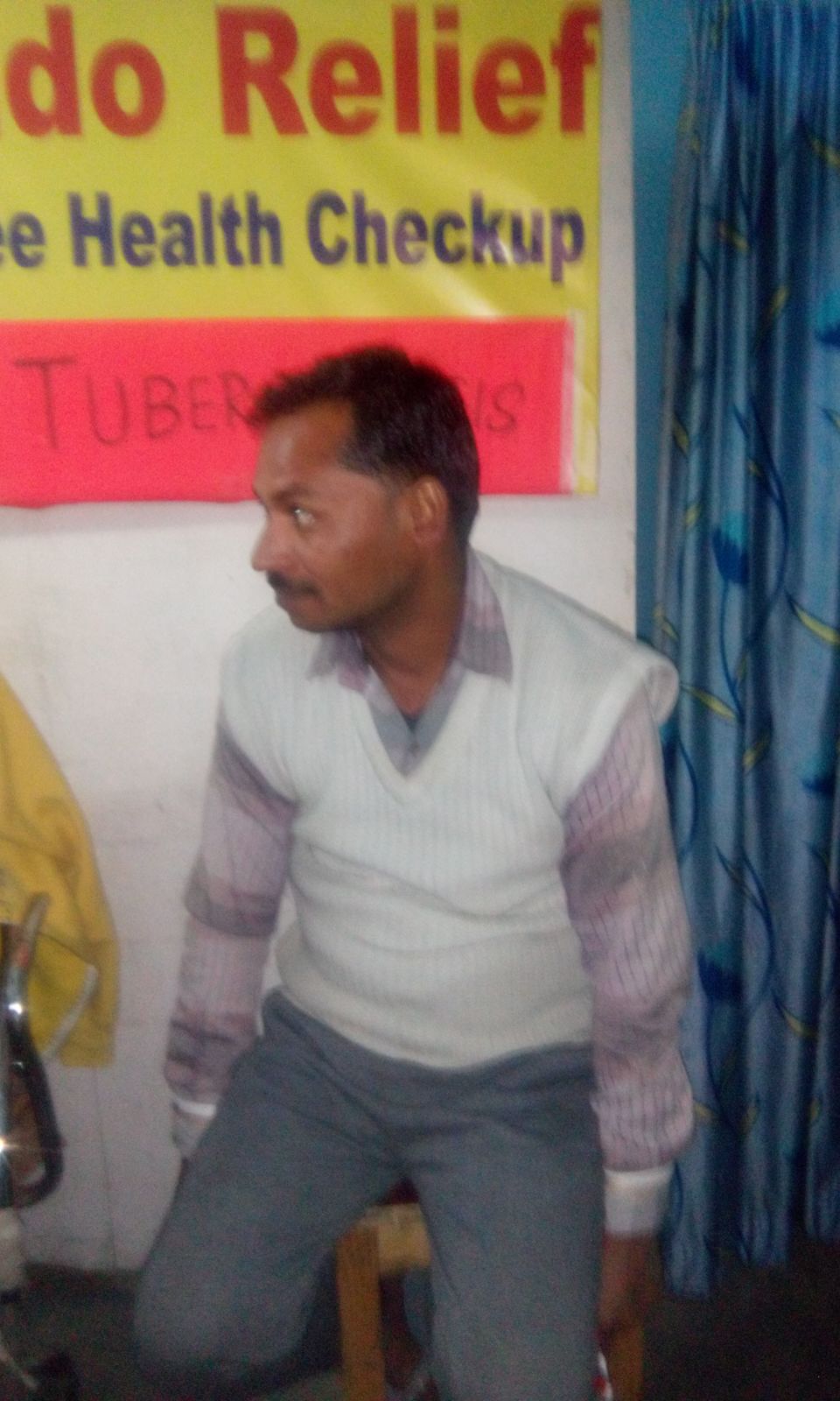 Meet Anshuk. He is 43 years old. This is his second time being diagnosed with tuberculosis. 