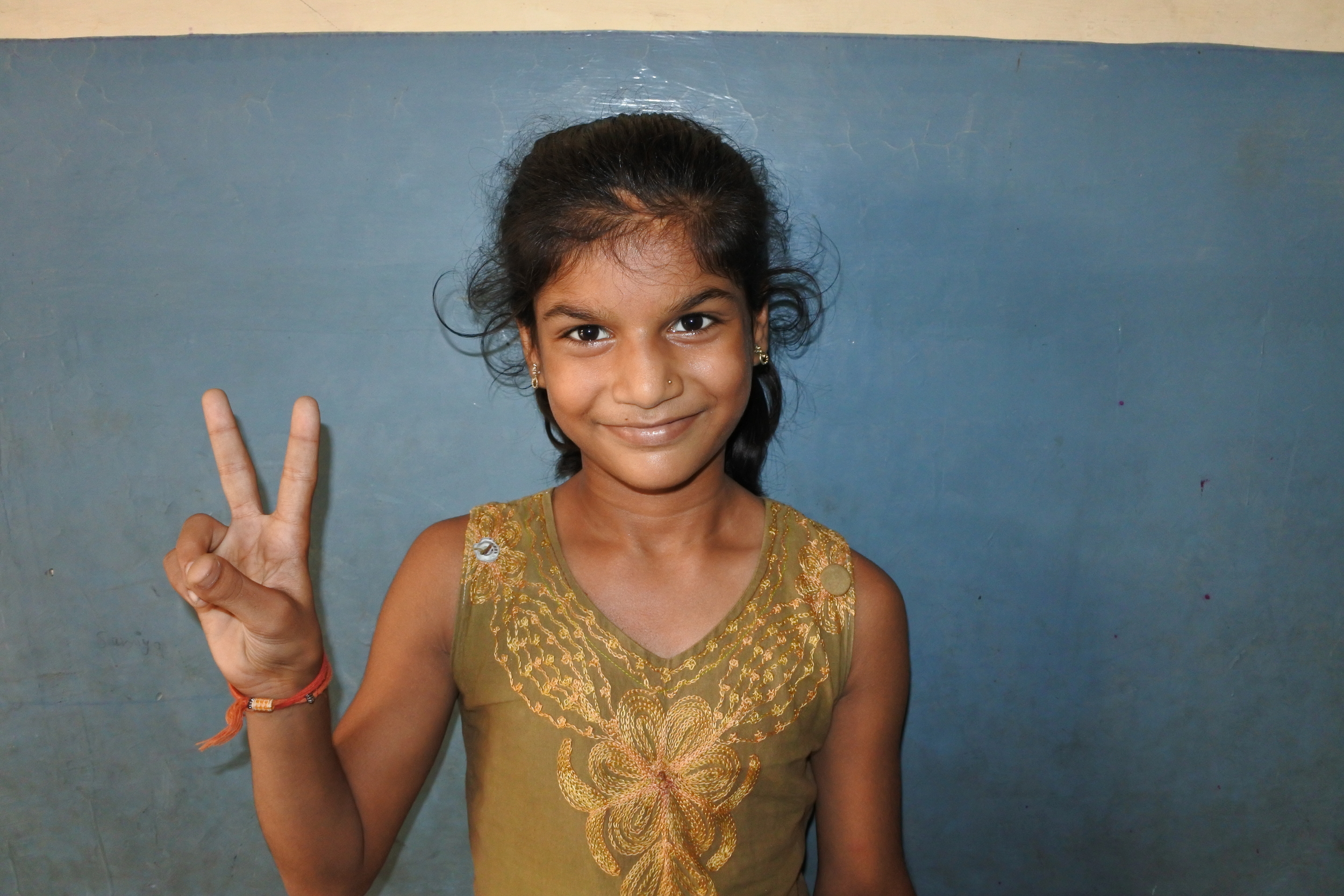 Lakshmi is 6 years old. Prior to one of our general health camps, she had never seen a pediatrician. We would like to provide her with vaccinations for MMR, polio, tetanus, and varicella. 