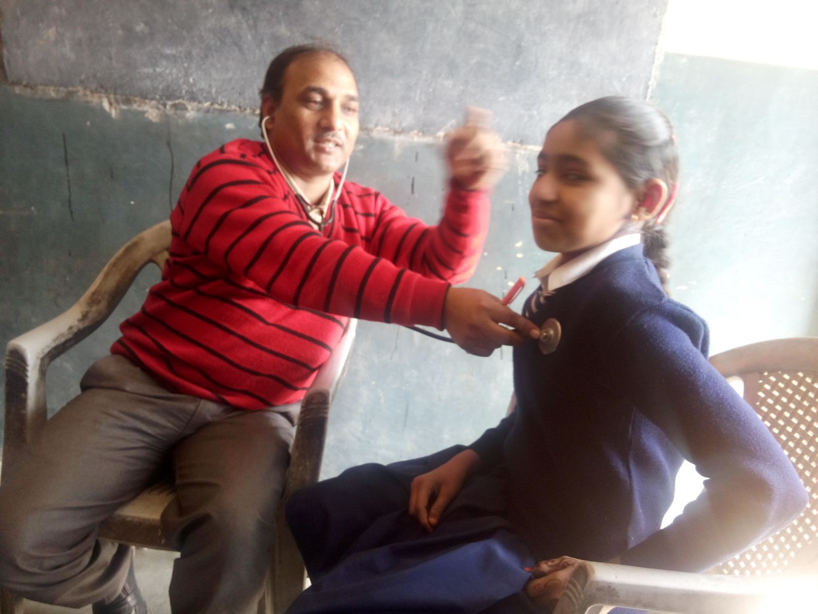 Meet Zoya. Prior to our general health check up camp, she had never met with a physician. 