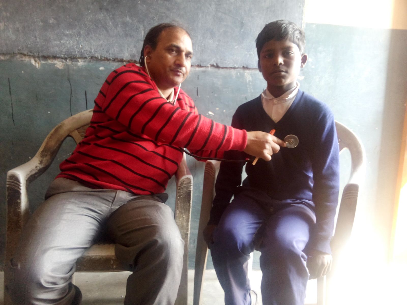 This is Ojas. He is 10 years old and suffers from malnutrition. 