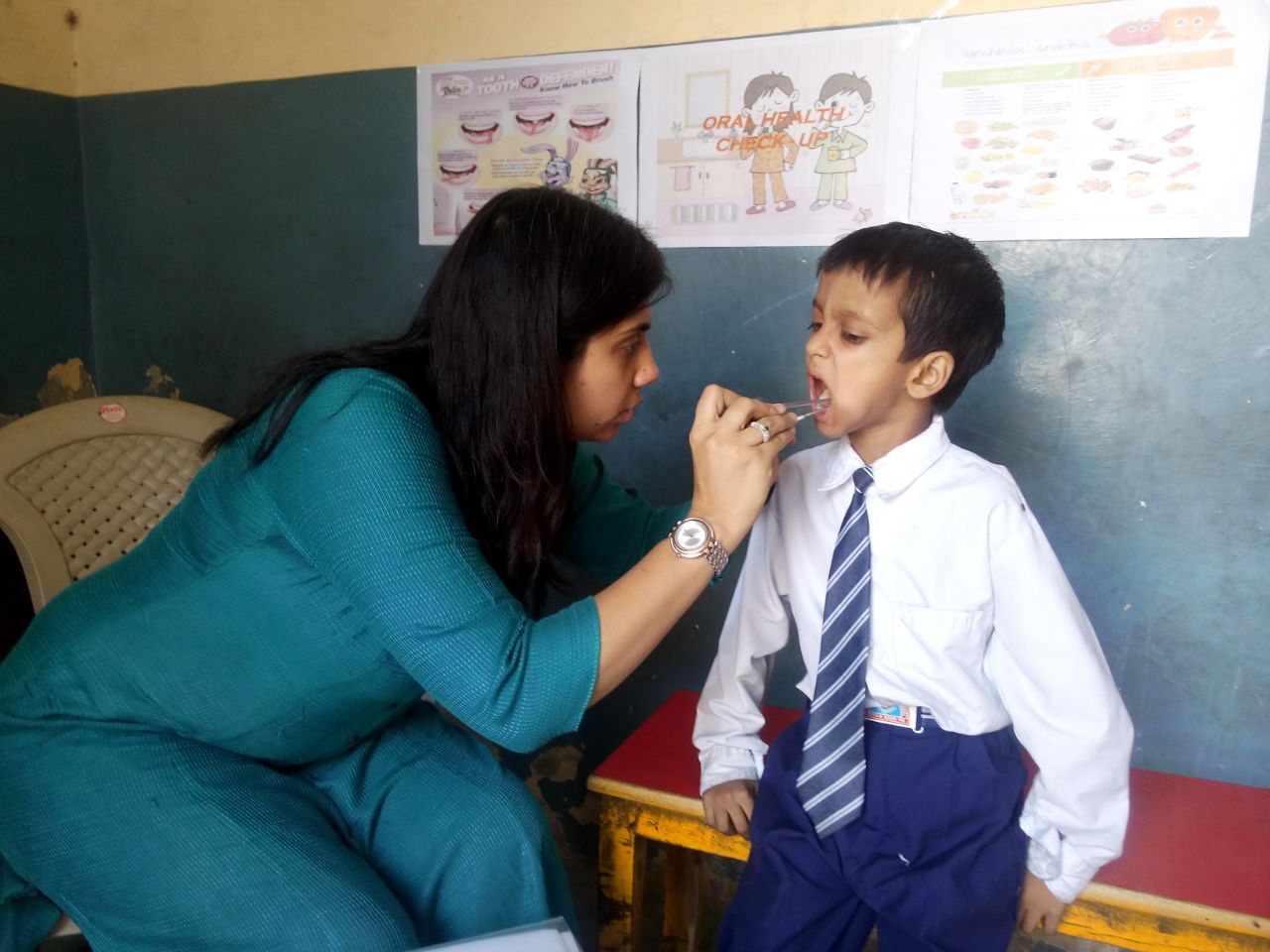 This is Eha. He is 5 years old. This is his first visit with a dentist. 