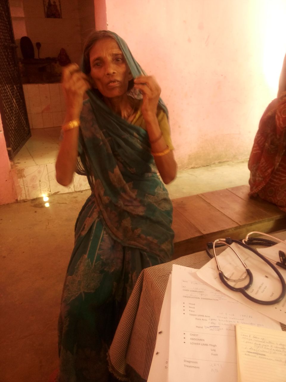 Meet Devi. She is 79 years old. She has severe joint pain. She is unable to bear weight on her right leg, due to pain in her right knee. 