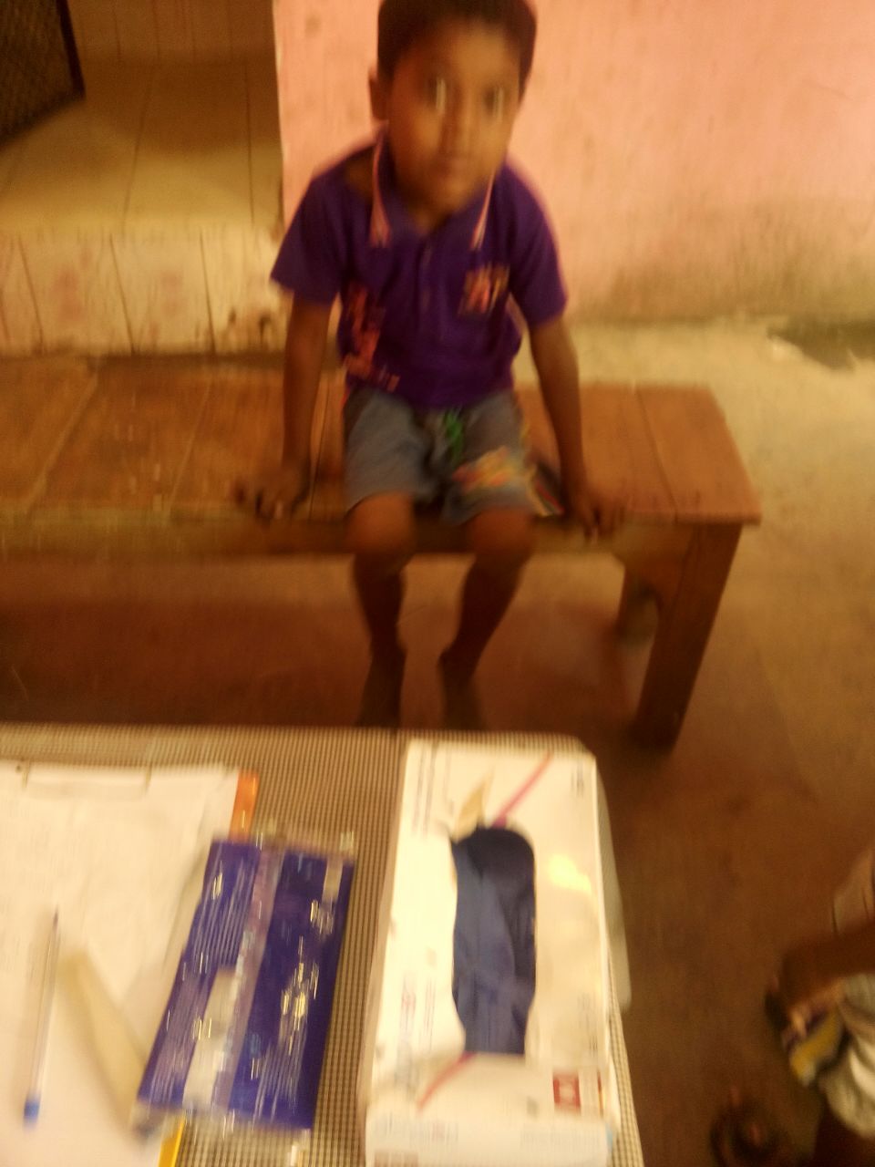 This is Rahul. He is 7 years old and wants to be an accountant when he grows up. He received a general health checkup. 