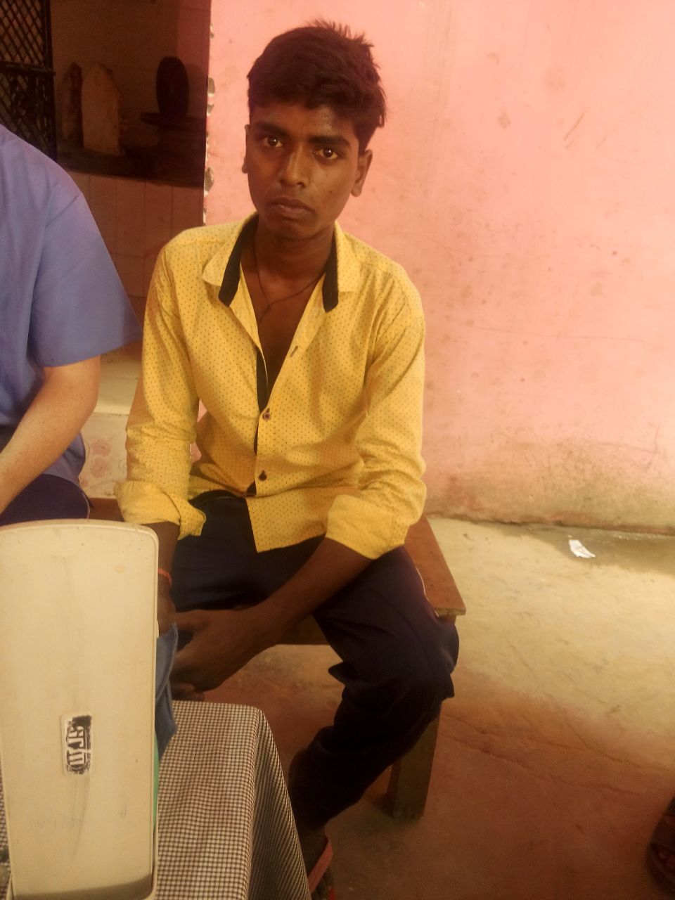 This is Mahesh. He is 21 years old. He received a general health checkup. 