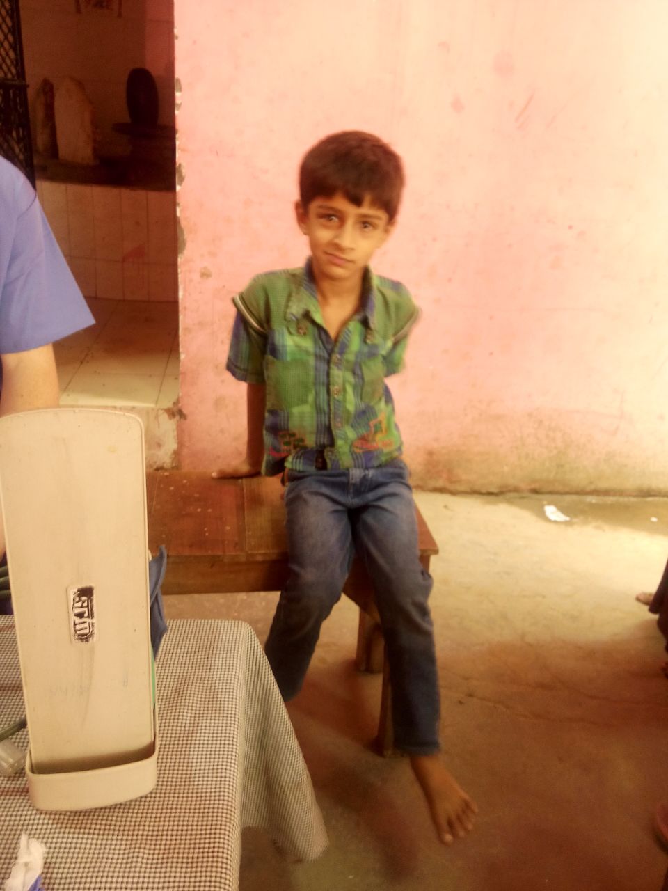 Meet Jatin. He is 9 years old. He wants to be a teacher when he grows up and live in America. He requires nutritional supplements. 
