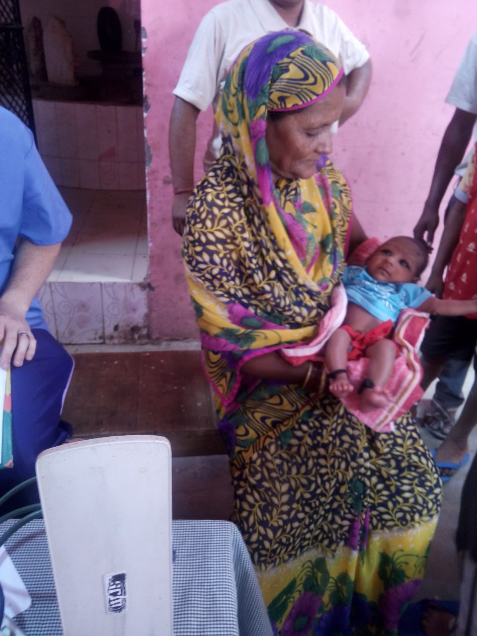 Meet Abhi. He is 6 months old. He was born in one of the dwellings in the community as most children are. His mother (pictured here) wanted us to evaluate him medically for any defects or health abnormalities. We will assign him a pediatrician to fo…