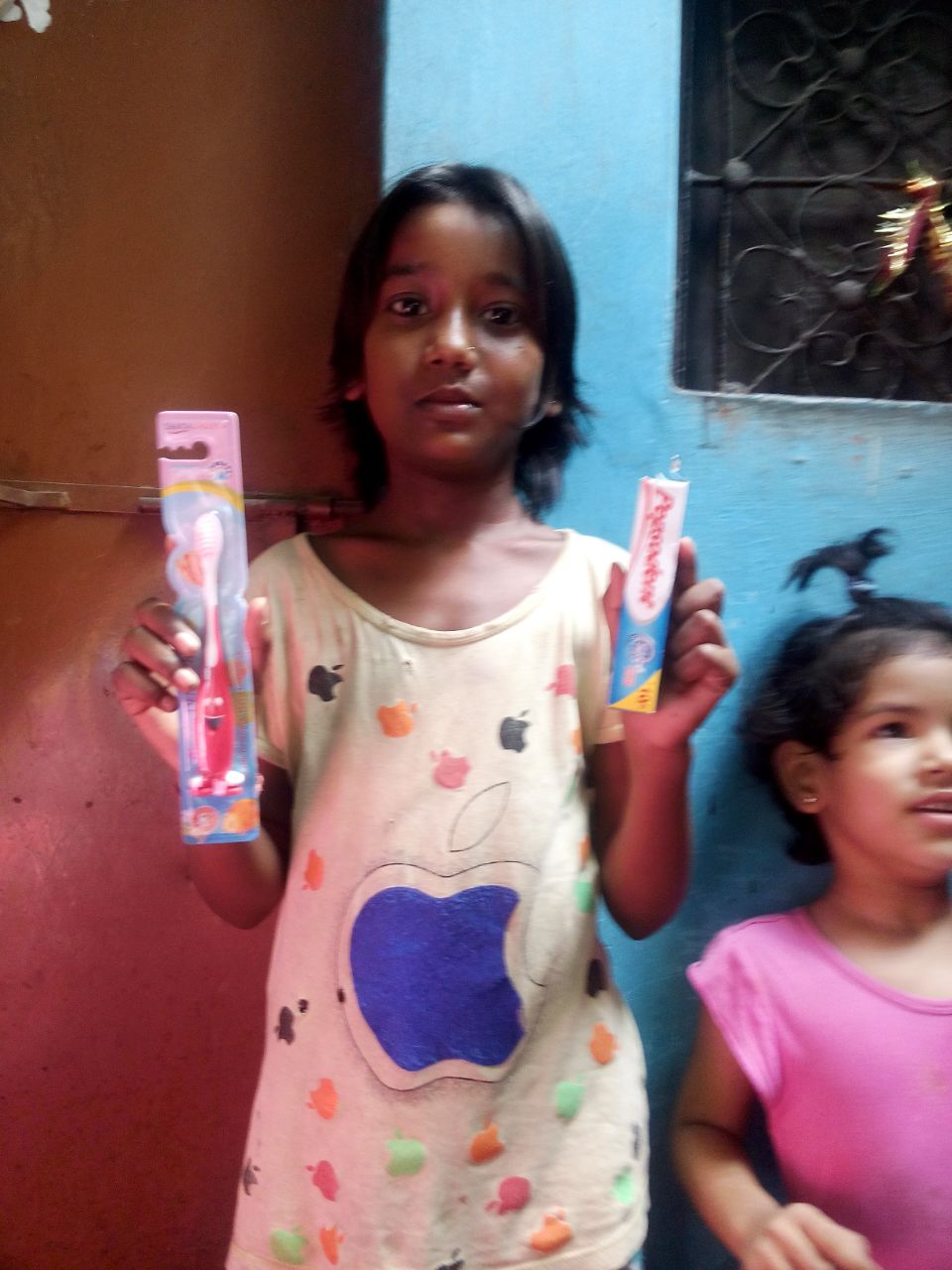 Bakula is 7 years old. Prior to our dental health camp, she had never visited with a dentist. 